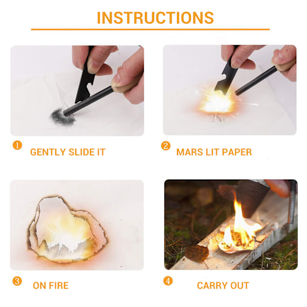 1 set Fire Pit Poker Teleskopisk Fire Blow Pipe Multifunktion Extra lång Portabel Campfire Poker Survival Kit för öppen spis Camping spis