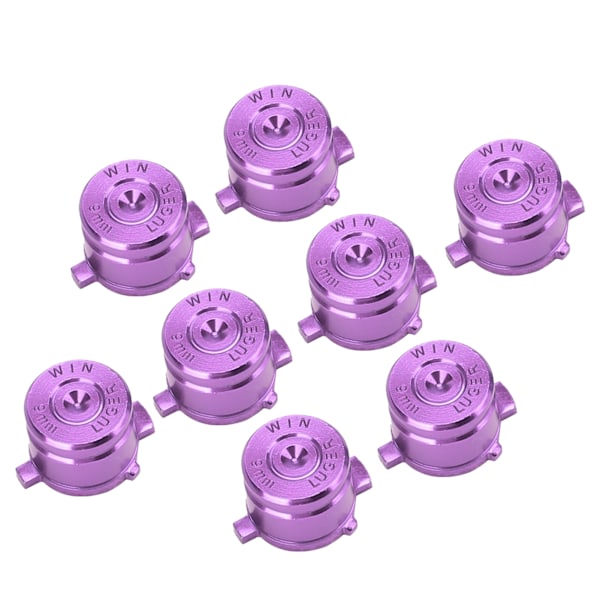 2 Set Aluminiumlegering Funktionsassistent Knappkontroller Ersättningsdelar Passar för PS4 Lila
