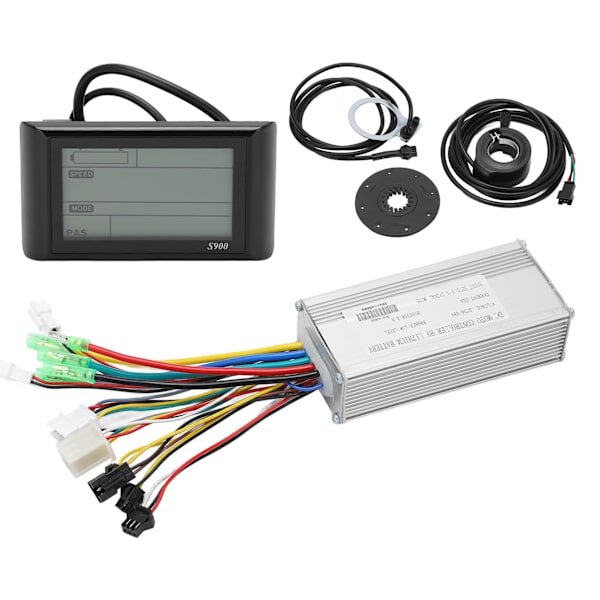 Sähköpyörän ohjauspaketti 22A Common Controller 36V 48V LCD S900 -paneelilla 500W moottorille