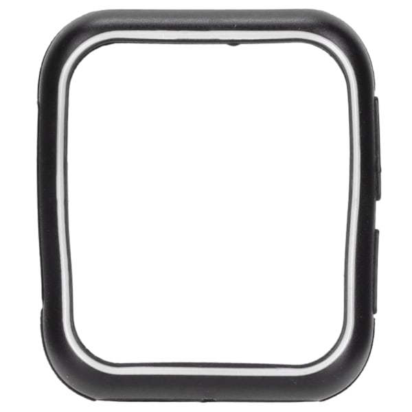 Blødt TPU beskyttelsesetui til OPPO Watch 2 46 mm ur Ridsefast ur Beskyttelsesetui Sort Hvid
