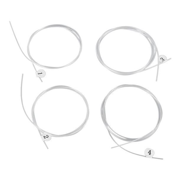4st Ukulele String Nylon Transparent Varm Timbre Professionell Instrument String Set