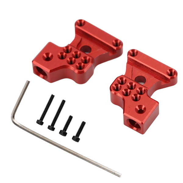 2 stk metall aluminiumlegering bakre støtdempere for Axial SCX24 1/24 RC bil oppgraderingsdeler Rød