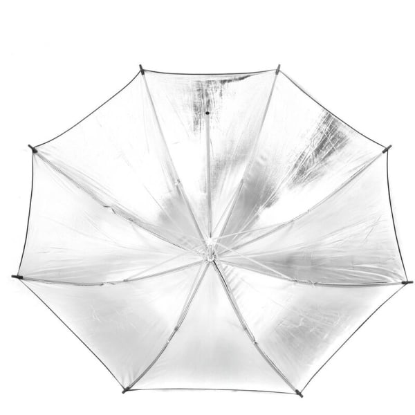 83 cm 33 tommer Studio Photo Strobe Blitslys Reflektor Svart Sølv Parapluie, modell: noir &?argent