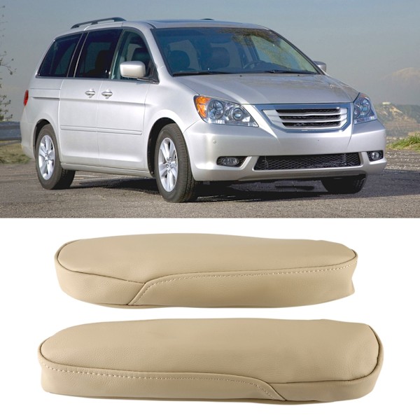 Ett par PU läder bil framsätes armstödsskydd för Honda/Odyssey 2005-2010