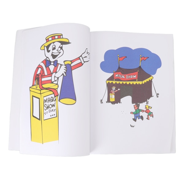 Farvebog Tegneserie Design Nem at bruge Bogtricks rekvisitter Magiker rekvisitter til forestillinger