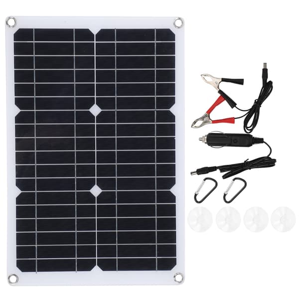 20W 18V monokrystallinsk silicium solcellepanel udendørs telefon bilbatterioplader