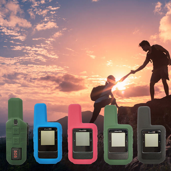 Silikonbeskyttelsesetui kompatibelt med Garmin inReach Mini Outdoor Satellite Communicator Mykt silikonbeskyttelsesetui