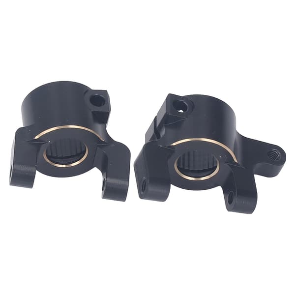【NX】2 stk. C-navholder foran Messing Solid konstruktion Styrespindelholder Kompatibel med Axial SCX10 II AR44