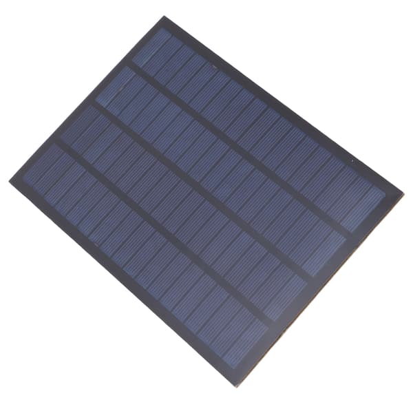 Bärbar 2,5W 18V Polysilicium Solpanel Solladdningskortmodul för Lågströms Elektriska Apparater 194x120mm