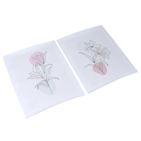 2st Ramlös målning Enkelt Blommönster Väggkonstbilder för Vardagsrum Sovrum