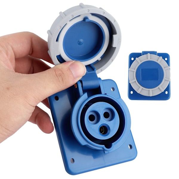 Boat Shore Power Socket med packning IP67 Vattentät 16A 220‑250V För Yacht RV Husbil husvagn