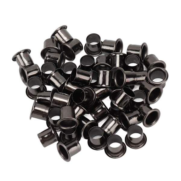 100 STK Metalnitøjer Runde Indre Hul Gennemføringshuller DIY Læder Håndværk Tilbehør 6 mm / 0.24in