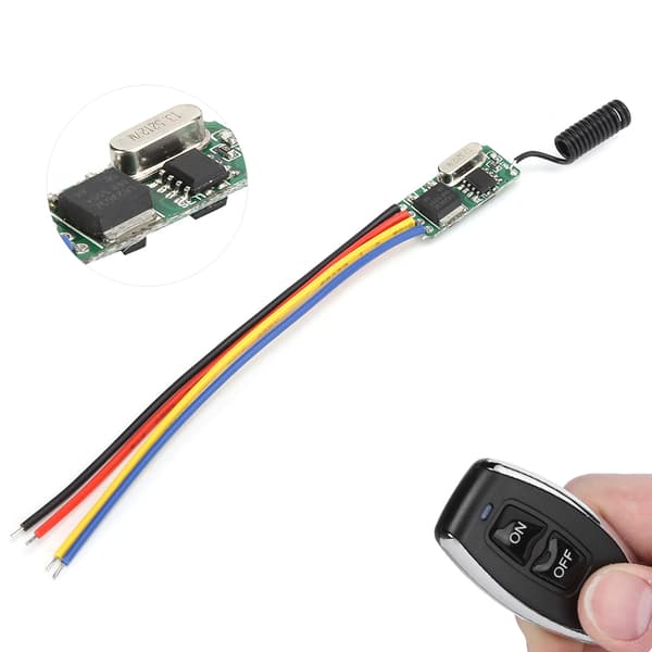 【NX】Bred spenning 3,7‑12V Micro trådløs fjernkontrollbrytermodul LED-lys modifisert panel