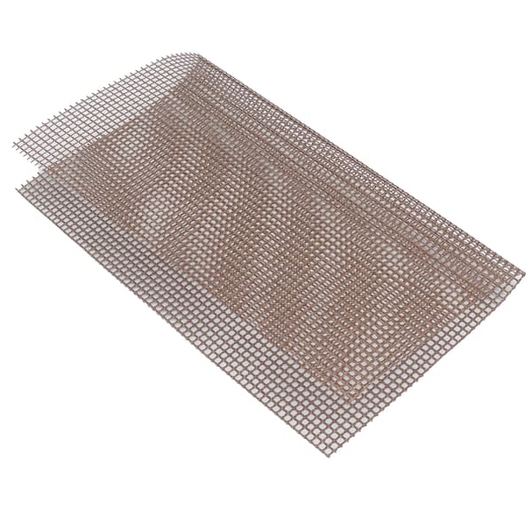Fødevaregodkendt non-stick gitter Multifunktionel grillmåtte Kompatibel med udendørs grill (Brun 33x40cm)