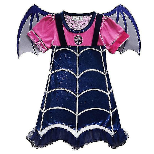 Vampirina Cosplay Kostym Set för Flickor 8-9 År
