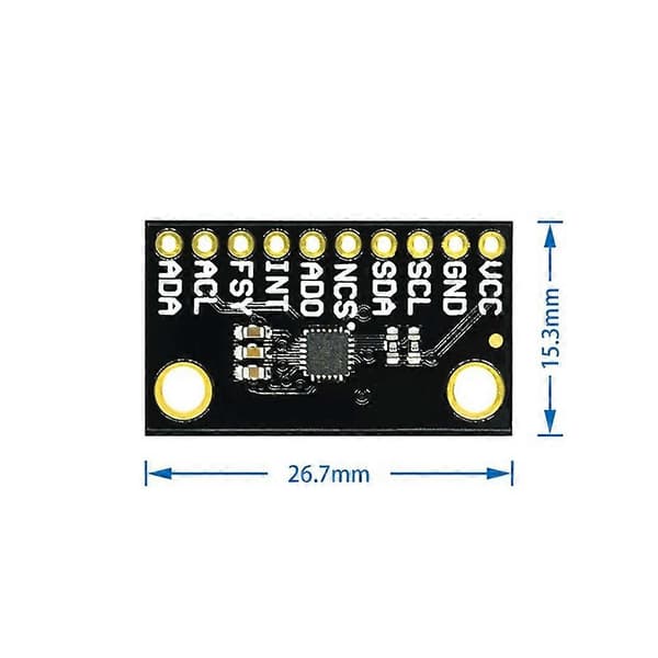 ICM-20948 Lågeffekts 9-axlig MEMS-rörelsespårningsenhetssensor Musta