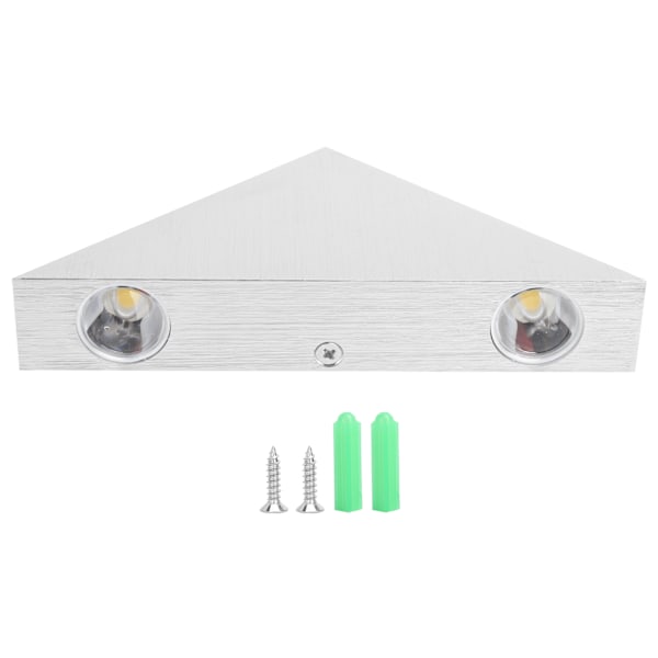 Triangulær vegglampe LED nattlampe for gang Bakgrunnvegg 9W Varmt hvitt lys 85‑265V