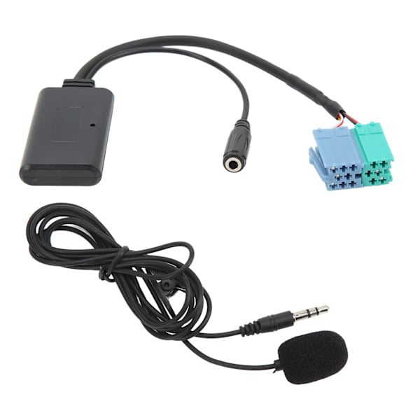 Bil Trådløs Lyd AUX Inngang Adapter Wire Bluetooth 5.0 med Mikrofonutbytte for Becker