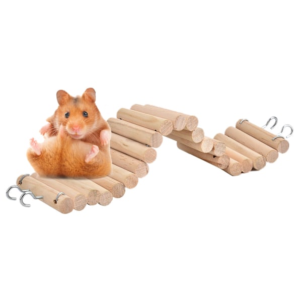 7,5*30 cm sällskapsdjur hamster papegoja klättring mjuk stege Hängbro Fåglar leksak