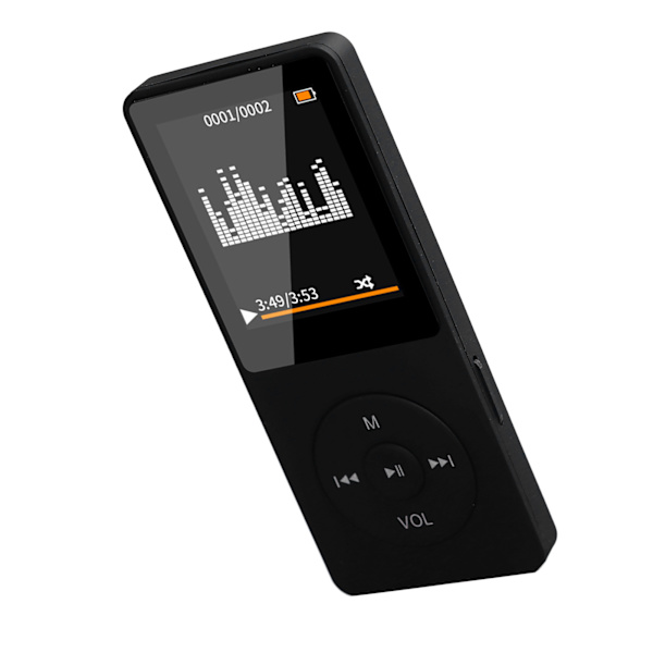 MP4-spelare Multifunktion Snyggt kompakt stereoljud Bluetooth-musikspelare för löpning Gå Studerande Möte
