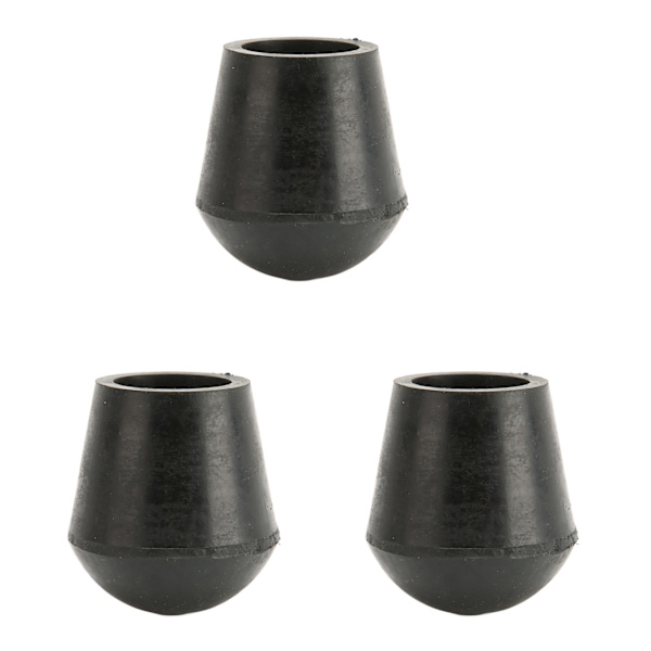 3 stk Krykkespidser 22 mm indre diameter Gummimaterial Indbygget kobberplade Gåstavespidser til udskiftning