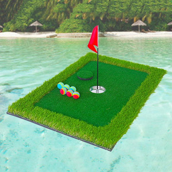 Floating Green för Pool Outdoor Backyard Game Summer Pool Yard Floating Green Game