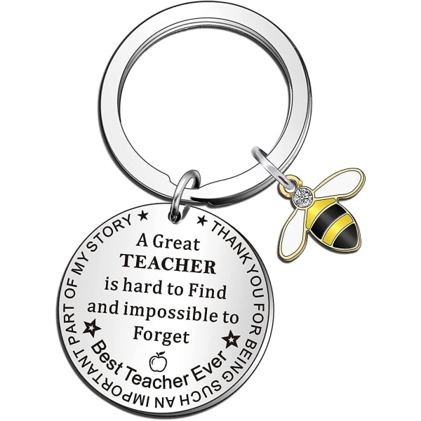 Opettajalahjat avaimenperä Valmistumislahjat Opettajan arvostuslahja - mehiläinen avaimenperä