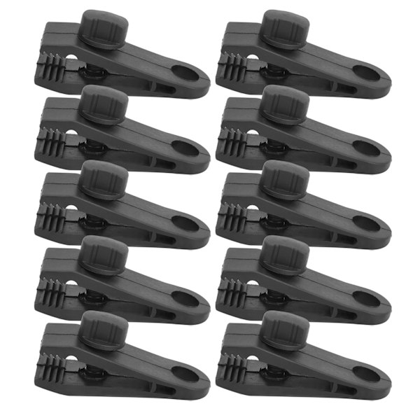10st Tältklämma Tarp Markis Instant Clamp Utomhuscamping Vindtät fästspänne Tillbehör