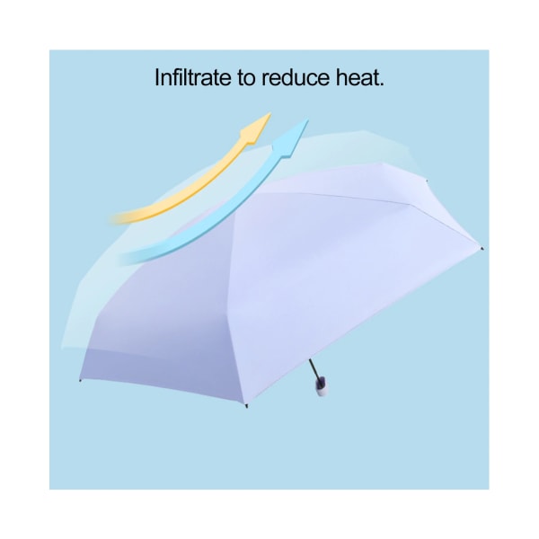 Sammenleggbar paraply Sammenleggbar kapselform Vanntett solskjerm utendørs paraply