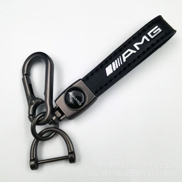 Bilnøglering, bilemblem, metalnøglering amg amg Gun colored hardware