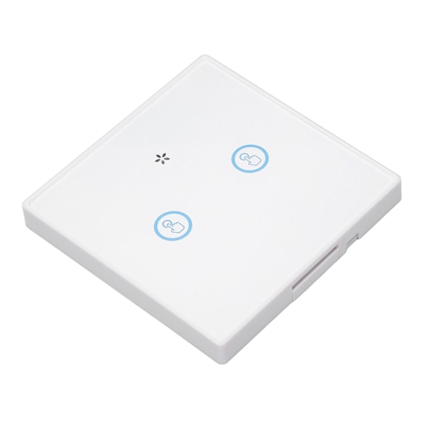 Trådløs lyskontakt Panel af hærdet glas Smart Touch vægkontakt 433MHz med modtager