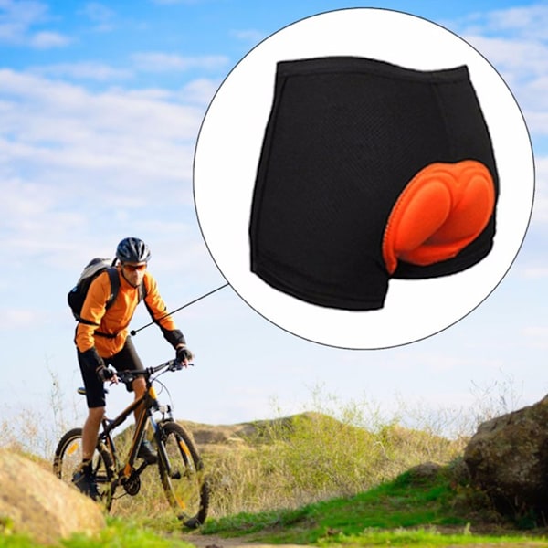 Män Underkläder Svampvadderad Cykel Sport Utomhus Vadderade Sport Cykelbyxor