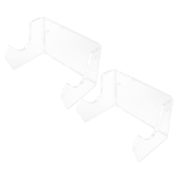 2 stk. lange skateboards opbevaringsstativ Longboard vægmonteret holder til soveværelse stue Transparent