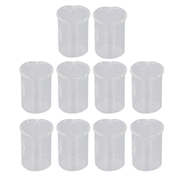 10 st glasbägare set experimentmätkopp med skala undervisningsutrustning 25 ml Kapacitet