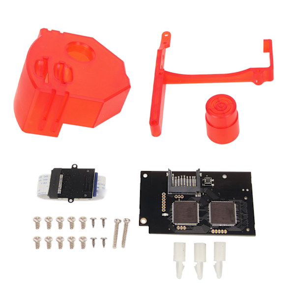 til GDEMU Optisk Drev Simuleringskort V5.20 Udskiftningshukommelseskortforlængelse til Dreamcast DC VA1 Spilkonsol Transparent Rød