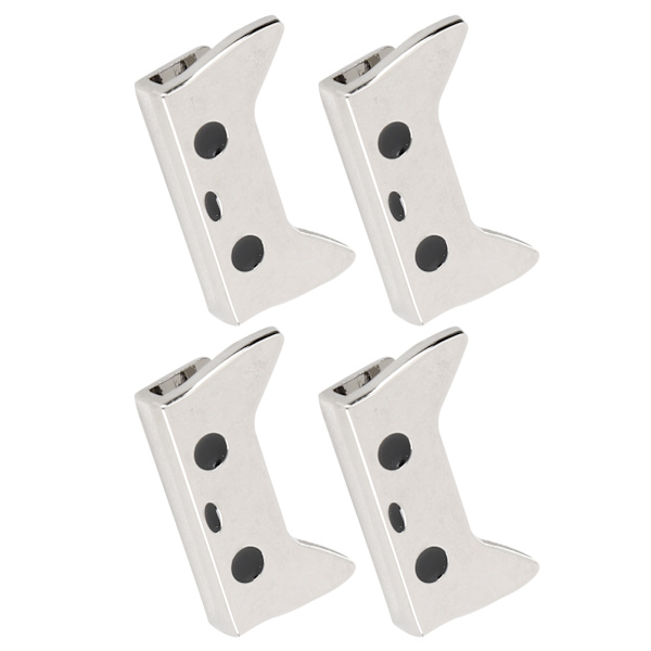 4st metallspänne midjeband tecknat mönster DIY-läder Bagagedekoration med skruvSilver B01-51-52056