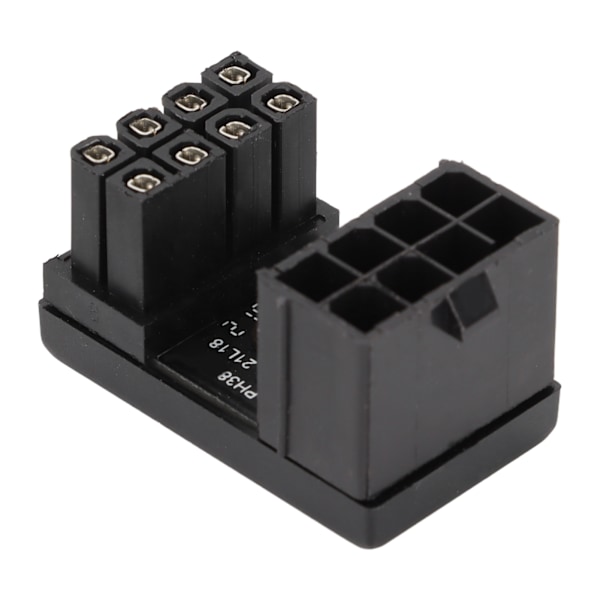 180 graders vinklet adapter fastloddet 8-pins hunn til 8-pins hann-adapter med isolasjonsdeksel for stasjonære grafikkort (PH38A+ 1 STK)