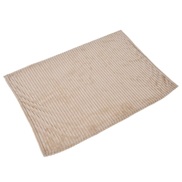 Flanell Slängfilt Plysch Fluffig Lätt Andas Fint utförande Snygg Enkel Mjuk filtKhaki