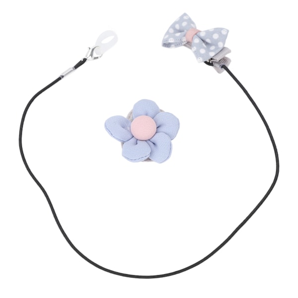 Blomma rosett mönster hörapparat klämma hållare Bärbar Elegant BTE hörapparat lanyard för seniorer enkelöra