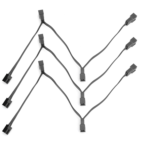 3 kpl pidennysjohtoa 1-3 tietokoneen kotelo CPU-tuulettimelle Tandem Approach 4-nastainen adapterikaapeli