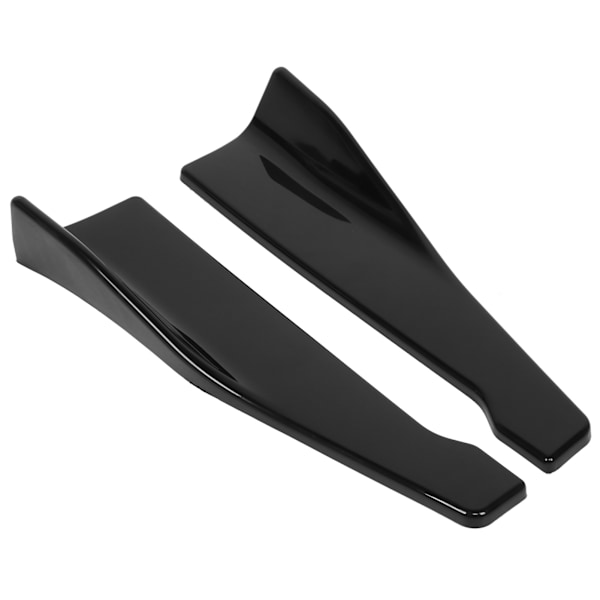 2 stk Bil Bakre støtfanger Splitter Leppebeskytter Universal Winglet Diffuser Glans Svart