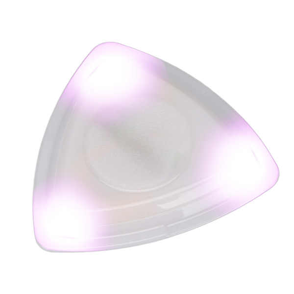 Glødende guitarpick med høj følsomhed LED-lys Guitarpick erstatter med batteri lilla