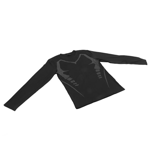 Mænds Kompressions Langærmet T-shirt Hurtigtørrende Åndbar Høj Elasticitet Atletisk Sportsbeskyttelse Træning Stram Top til Cykling Basketball Træning