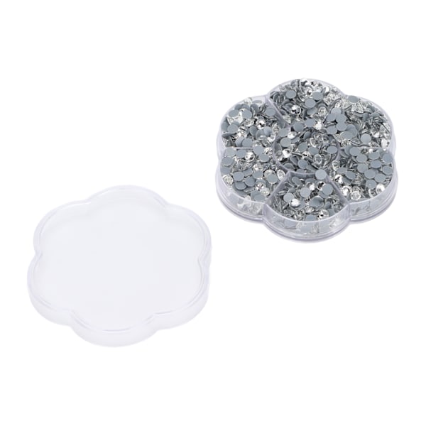 1440 stk Hot Fix Rhinestones Glas Flat Botten Transparent Hvid DIY Tilbehør til Tøj Sko Nail Art
