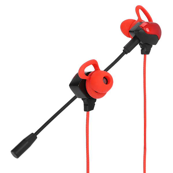 G3000 Universal 3,5 mm kablede in-ear-spilhøresæt Støjreduktion Gaming Headset Rød