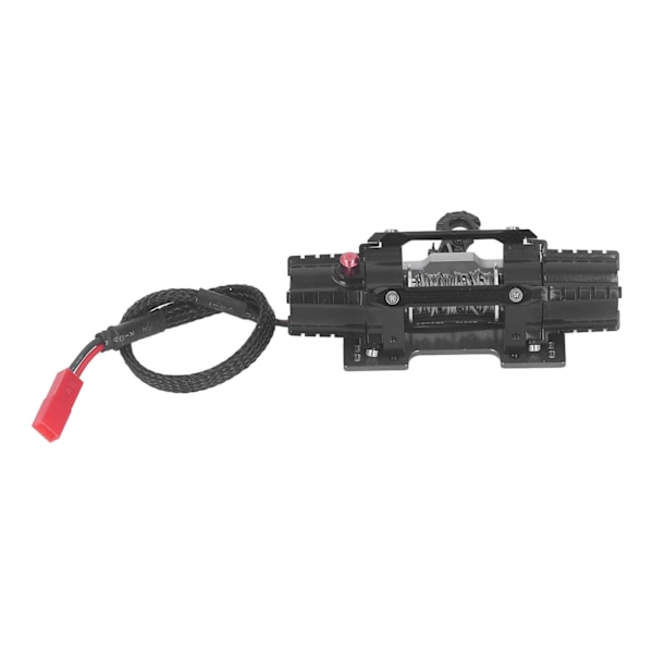 RC-vinsch Aluminiumlegering Elektrisk Dubbelmotor Simulerad Vinsch för Axial SCX10 90046 D90 1/10 RC-bil 6 till 8V Svart
