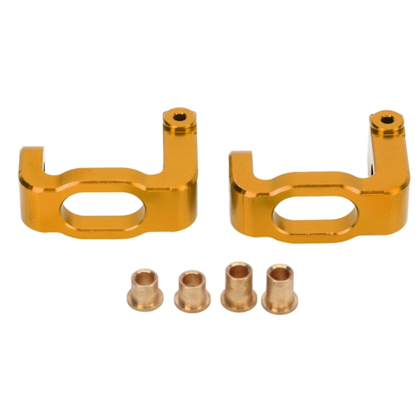 2 st Metall Aluminiumlegering Fram C Navbärare Caster Block för LC Racing PTG‑2 1/10 RC Bil Guld