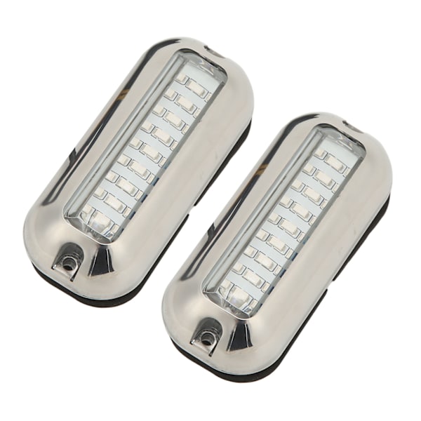 2 kpl Marine LED-valot 3,5W vedenkestävä peräpeilin veneen vedenalainen upotettava lamppu