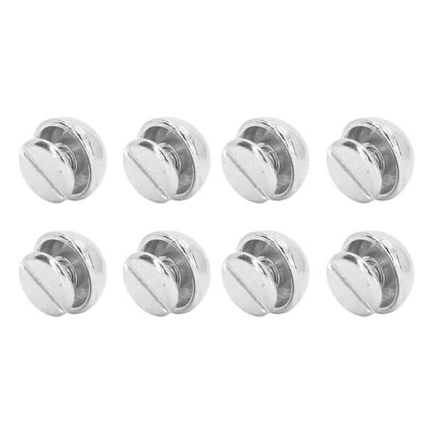10 mm 100 set svampnitar Runt huvud halvcirkel galvaniseringsprocess Legering svampnitar för väskor Skor Silver