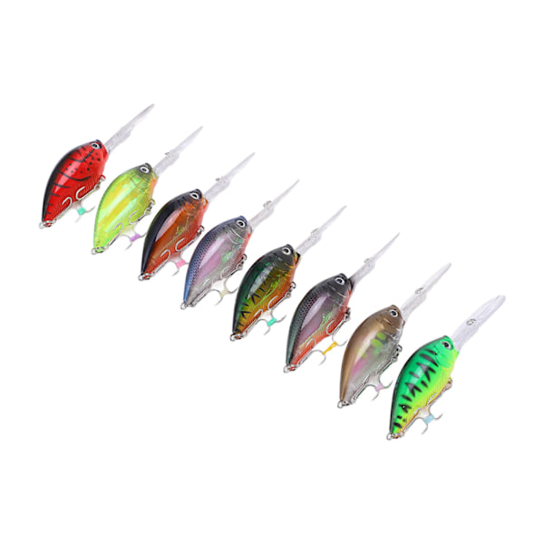 8 st Fiskehård Crankbait 22g Wobble Multi Jointed konstgjorda beten för djupfiske saltvatten